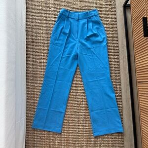 Favorite Daughter Bright Teal Wide Leg Pants